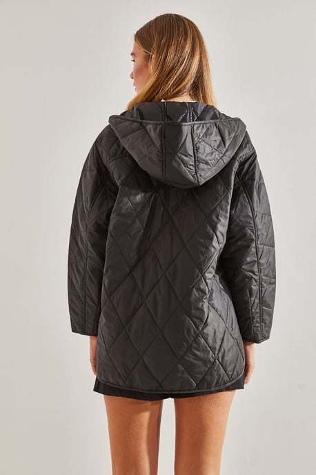 Kapuze Übergroße Steppjacke - Image 4