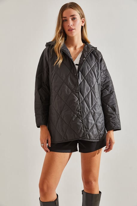 Kapuze Übergroße Steppjacke - Image 5