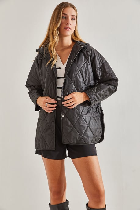 Kapuze Übergroße Steppjacke - Image 6