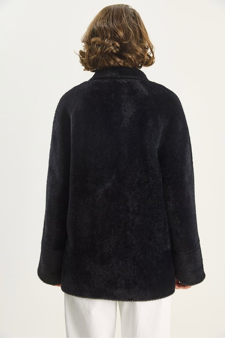 Übergrößen Texturierte Plüschjacke - Image 5