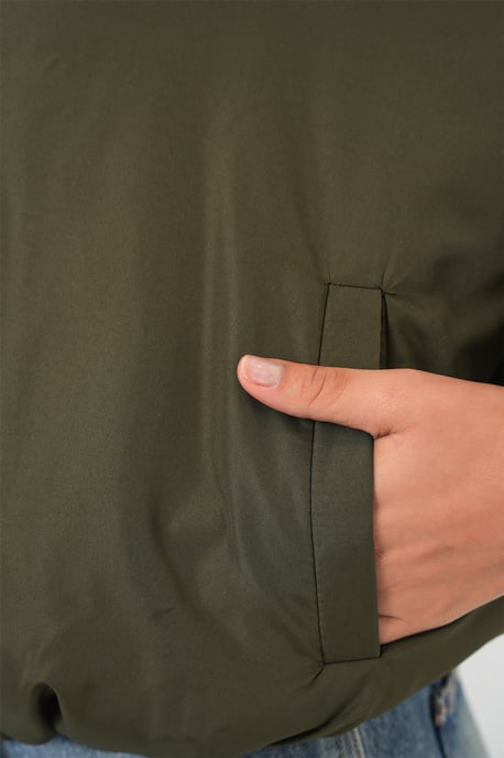 Dicker Bomber-Puffmantel mit Reißverschlusskragen - Image 6