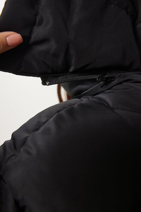 Kapuzenshirt dicker Daunenmantel mit Reißverschluss - Image 6
