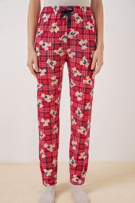 Musterte Mid-Waist Lounge-Hosen - Image 2
