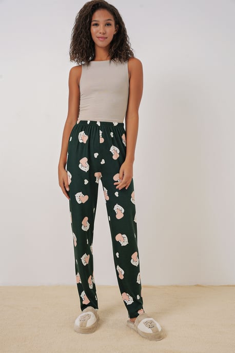 Musterte Mid-Waist Lounge-Hosen - Image 4