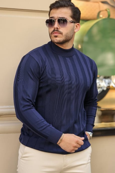Strickpullover mit halbem Rollkragen - Image 3