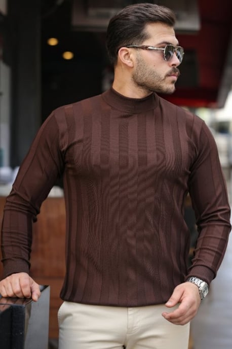 Strickpullover mit halb steigendem Kragen - Image 3