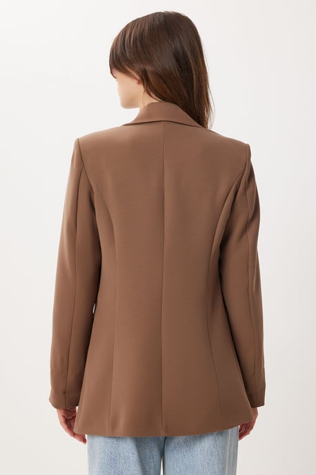 Gepolsterte Gabardinejacke mit Knopfverschluss - Image 6