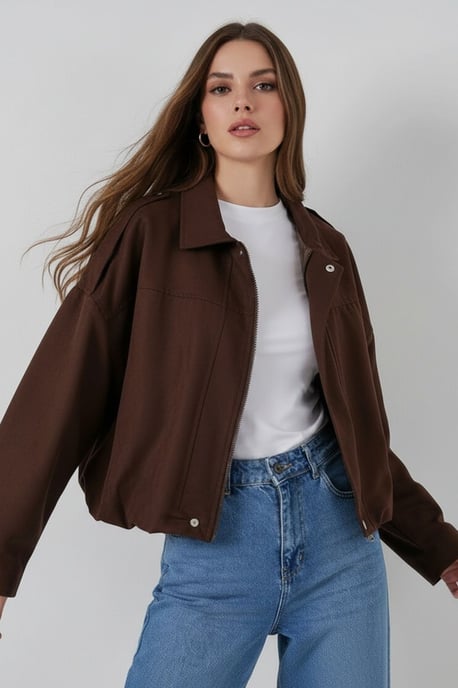 Übergroße Reißverschlussjacke - Image 2