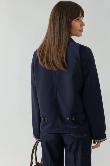 Karo-Futterjacke mit Knopfverschluss - Image 2