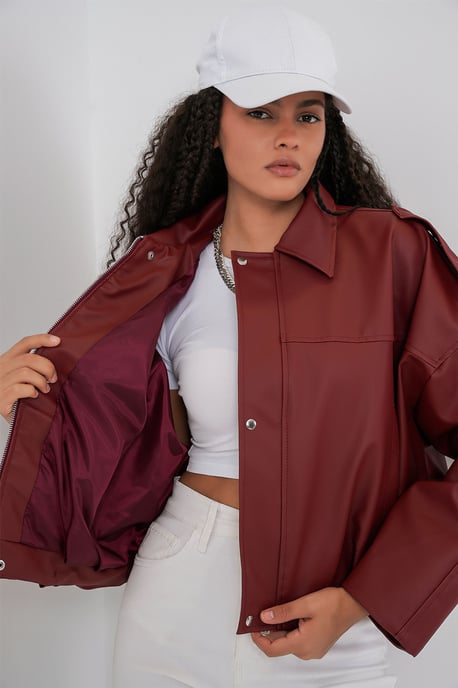 Übergroße Zip-Up Jacke - Image 5
