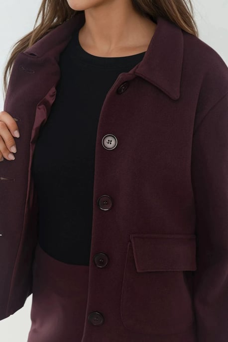 Knopfjacke mit Struktur und Taschen - Image 2