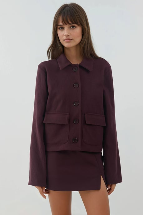 Knopfjacke mit Struktur und Taschen - Image 3