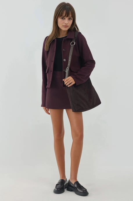 Knopfjacke mit Struktur und Taschen - Image 5