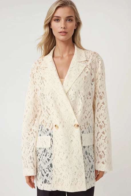 Florale Spitze Langarmjacke Pika Kollektion - Image 1