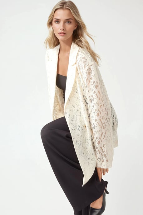 Florale Spitze Langarmjacke Pika Kollektion - Image 2