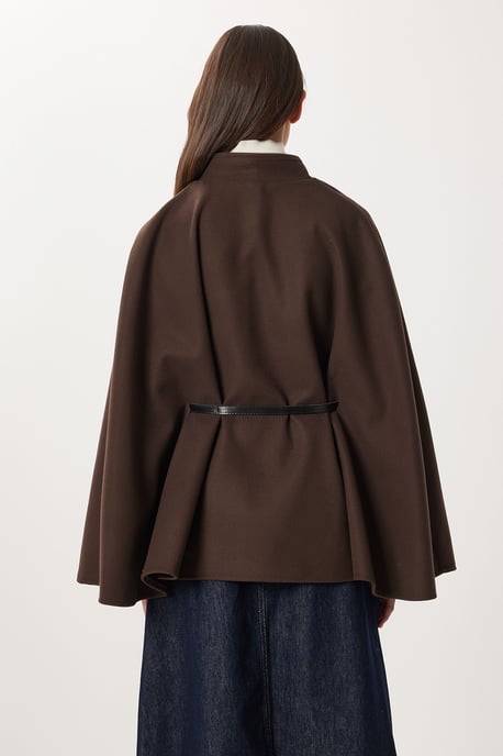 Strukturierter Poncho mit Gürtel - Image 5