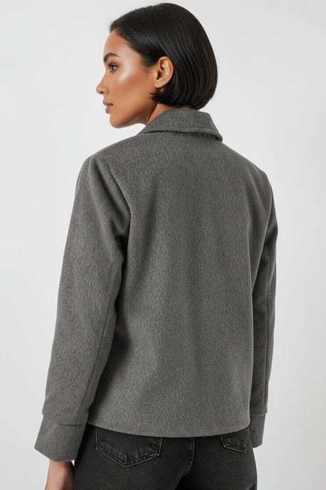 Texturierte zweireiher Jacke - Image 3