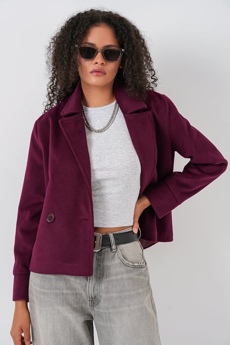 Texturierte Doppeltverschlussjacke - Image 5