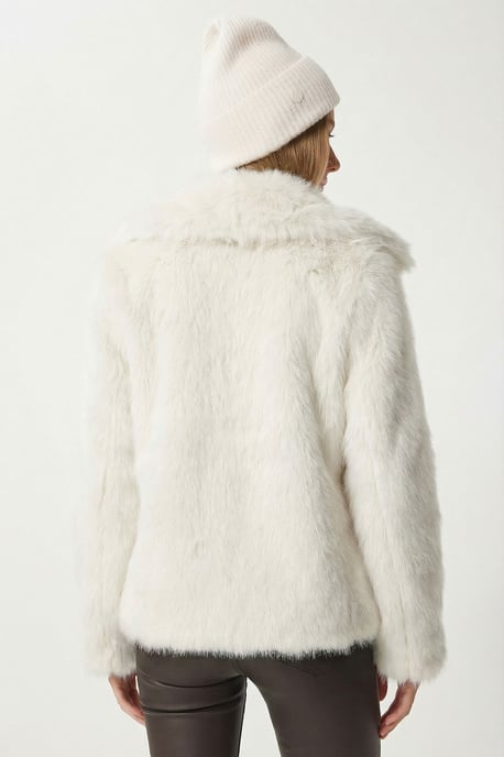 Faux-Fur-Schalkragenjacke - Image 6