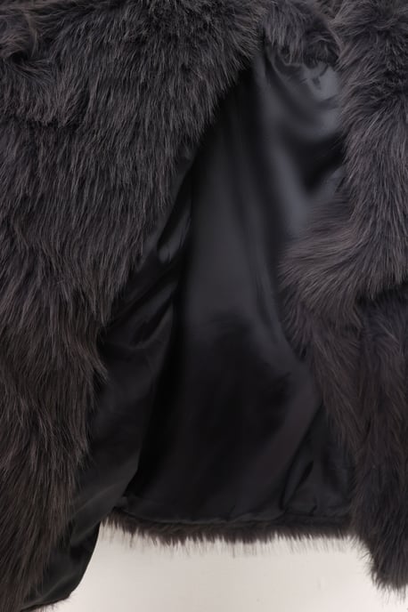 Faux-Fur Schalkragenjacke - Image 5