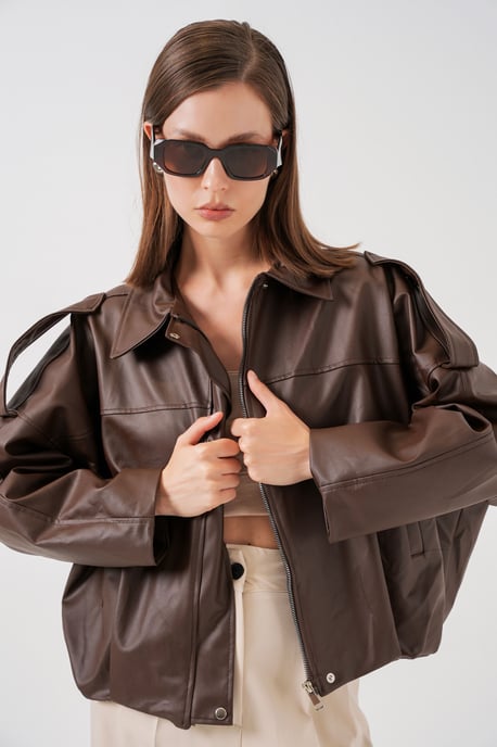 Übergroße Reißverschlussjacke - Image 1