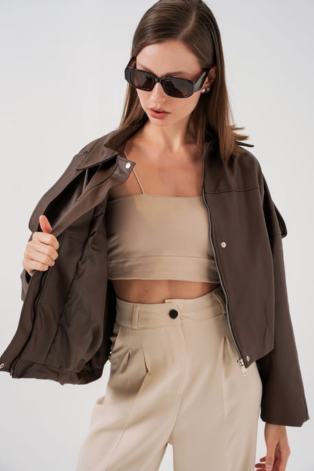 Übergroße Reißverschlussjacke - Image 4