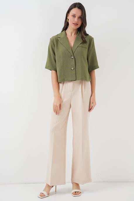 Gekürztes Button-Up Hemd - Image 2