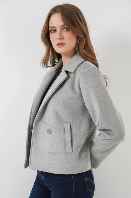 Strukturierte Doppelreiherjacke - Image 3