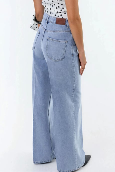 Weite Beinform Raw Denim Jeans - Image 2