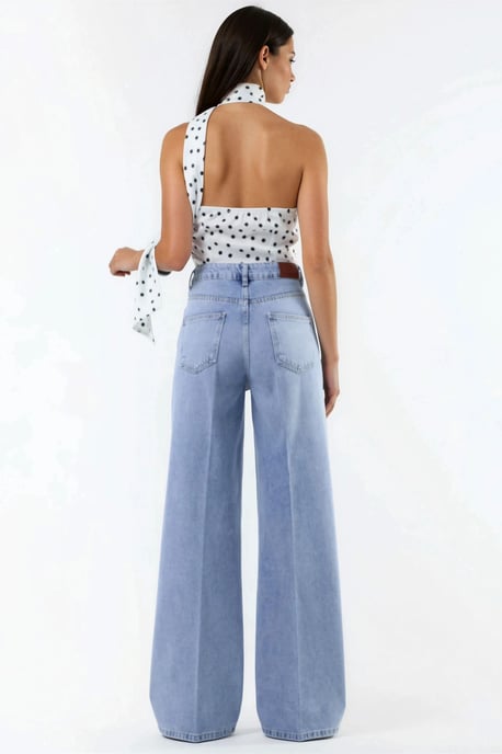 Weite Beinform Raw Denim Jeans - Image 6