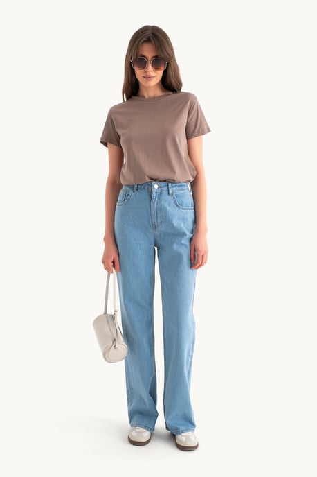 Hochtaillierte Gerade Jeans - Image 4