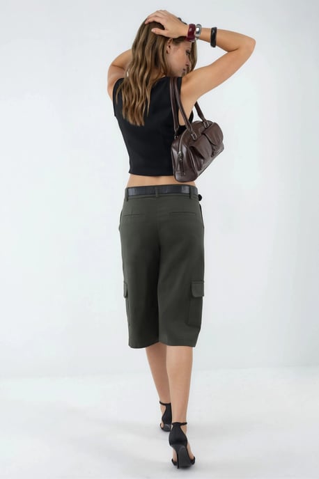 Tiefe Taille Cargo Shorts (Ohne Gürtel) - Image 3