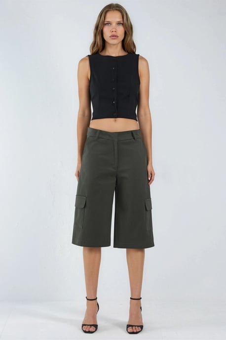 Tiefe Taille Cargo Shorts (Ohne Gürtel) - Image 5