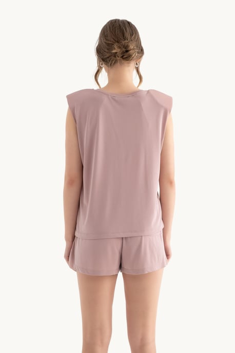 Mittelhohe Basic Shorts mit Kordelzug - Image 5