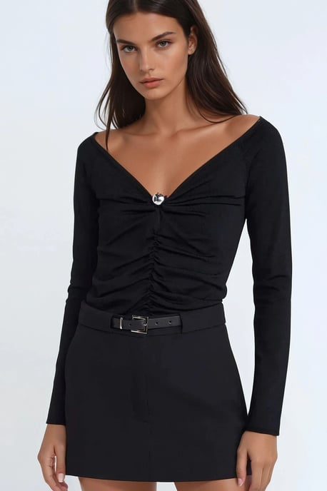 Hohe Taille Mini-Shorts - Image 4