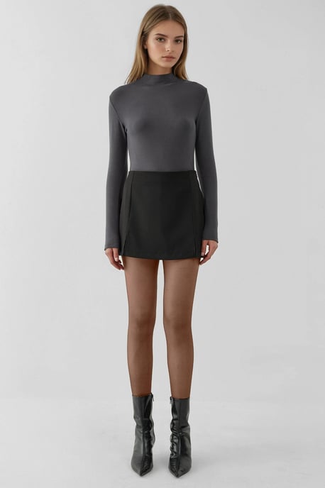 Hochtaillierte Mini-Shorts mit doppelten Schlitzen - Image 6