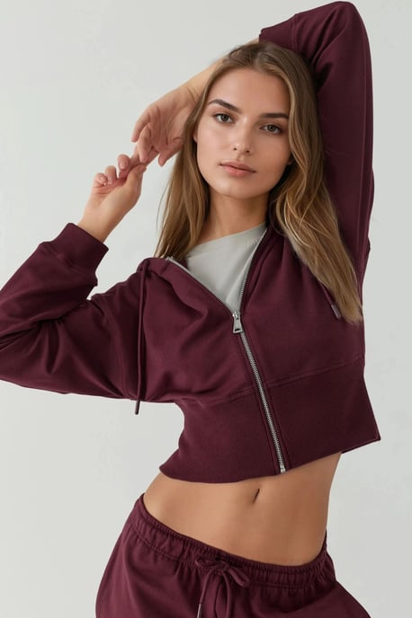 Kapuzensweatshirt mit Reißverschluss - Image 4