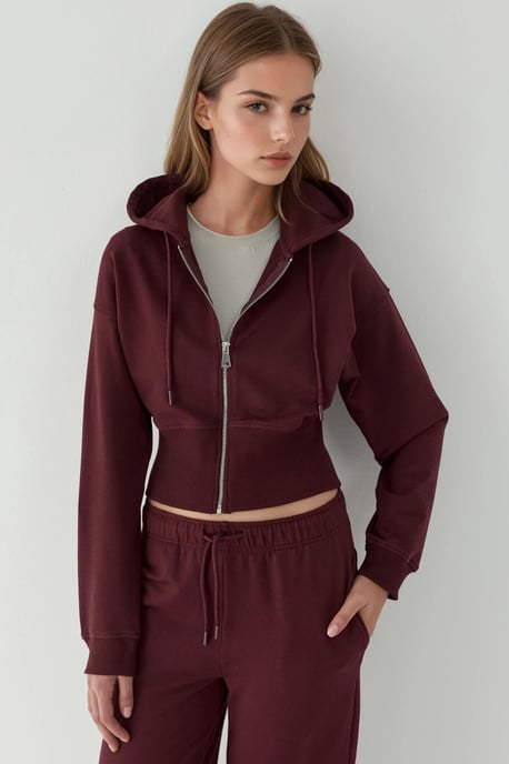 Kapuzensweatshirt mit Reißverschluss - Image 6