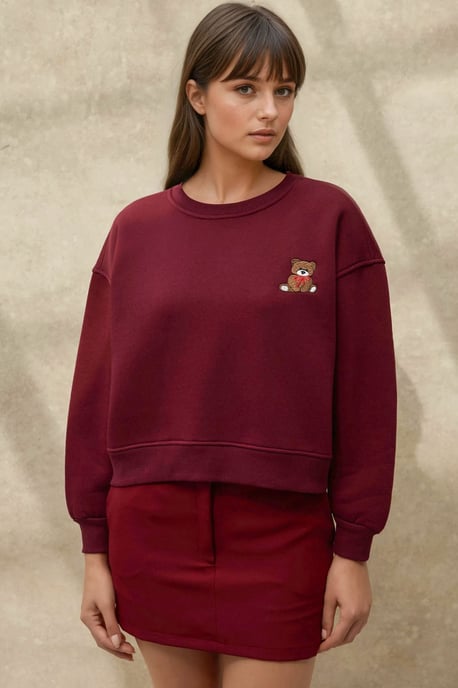 Bestickter Baumwoll-Sweatshirt im Relaxed Fit - Image 2