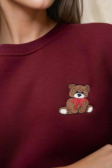 Bestickter Baumwoll-Sweatshirt im Relaxed Fit - Image 3