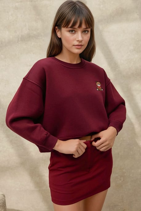 Bestickter Baumwoll-Sweatshirt im Relaxed Fit - Image 4