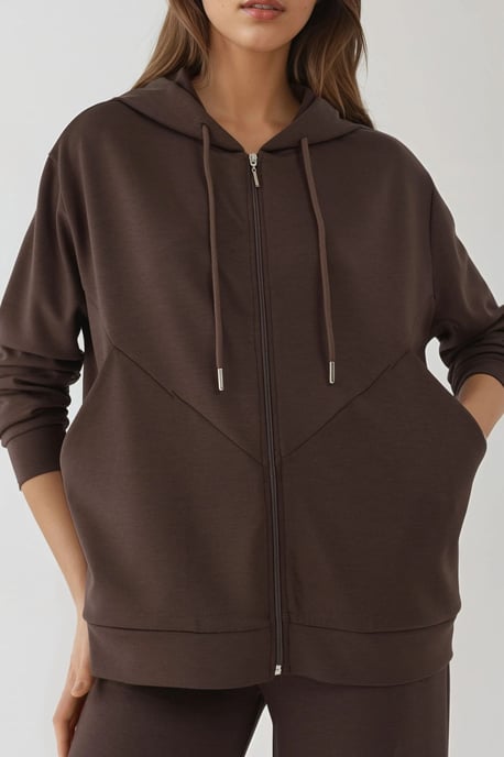 Weicher Touch Vollzip Hoodie Sweatshirt - Image 6