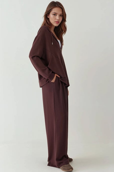 Weicher Touch Vollzip Hoodie Sweatshirt - Image 3