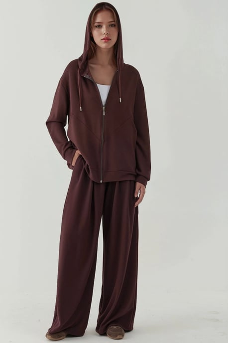 Weicher Touch Vollzip Hoodie Sweatshirt - Image 4