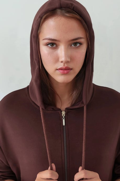 Weicher Touch Vollzip Hoodie Sweatshirt - Image 5