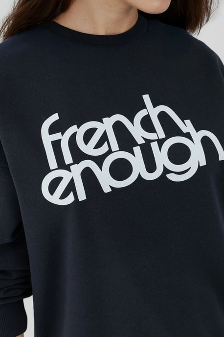 Bedruckter Rundhalsausschnitt Langarm-Erhebung Sweatshirt - Image 2