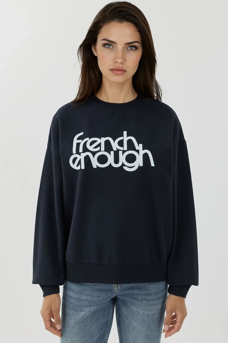 Bedruckter Rundhalsausschnitt Langarm-Erhebung Sweatshirt - Image 4