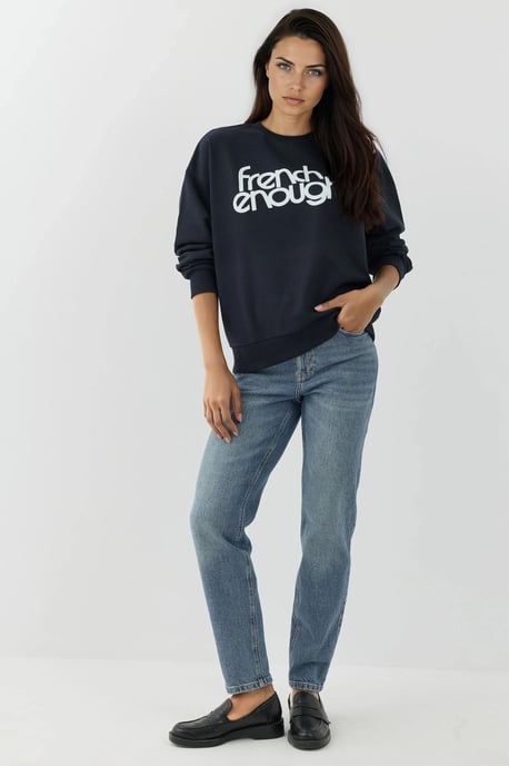 Bedruckter Rundhalsausschnitt Langarm-Erhebung Sweatshirt - Image 6