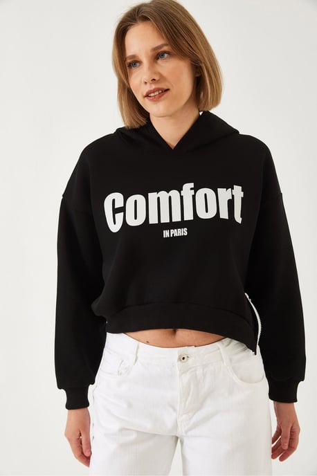Hoodie im Oversized-Style mit Pompom - Image 3