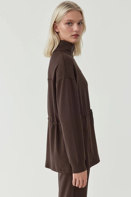 Modal Touch Langjacke mit verstellbarem Bund - Image 3